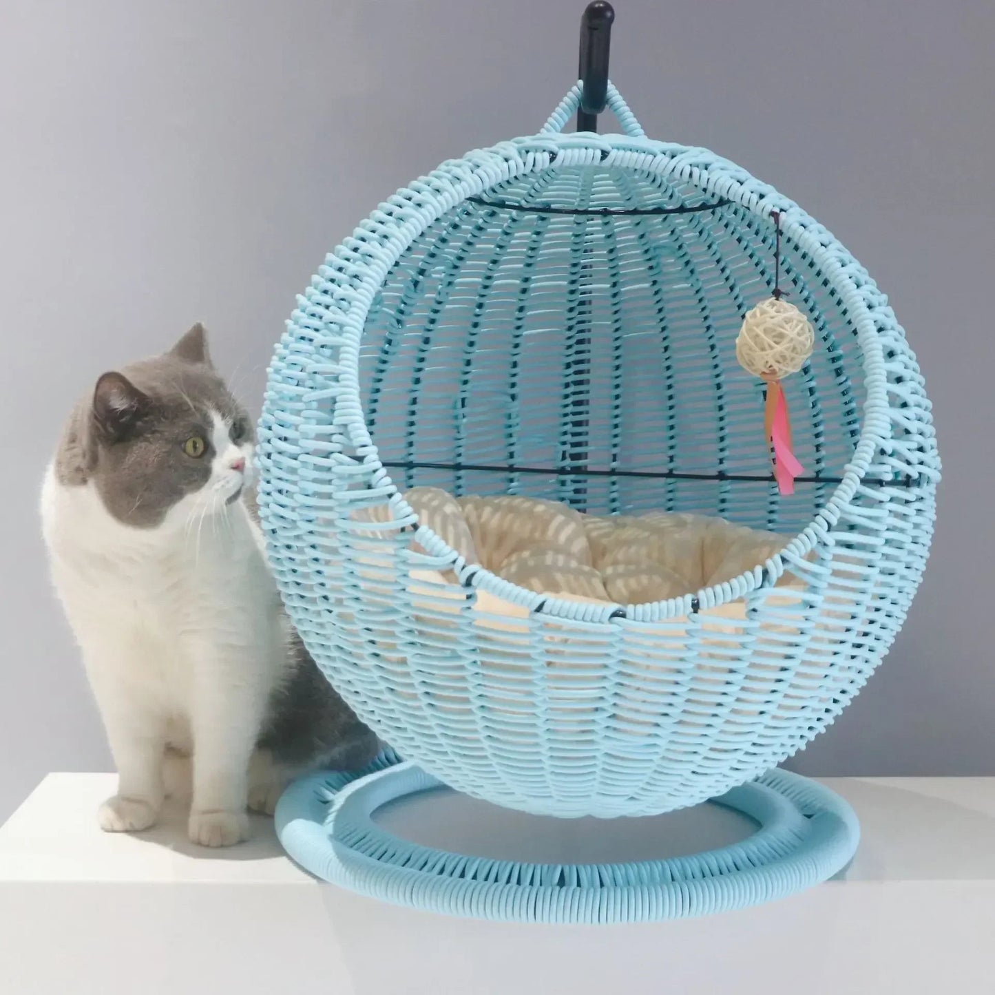Panier chat suspendu | CatConfortSleep™ - Caverne d`AlibaChat