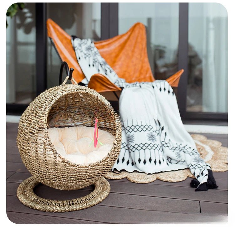 Panier chat suspendu | CatConfortSleep™ - Caverne d`AlibaChat